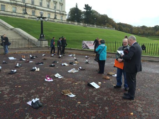Victims stage Stormont protest