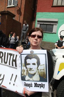 Ballymurphy families protest against royal visit